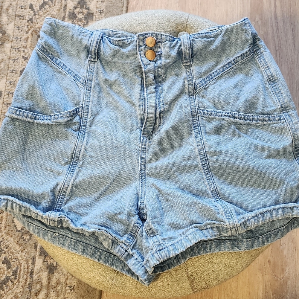 High Rise Vintage Style Jean Short